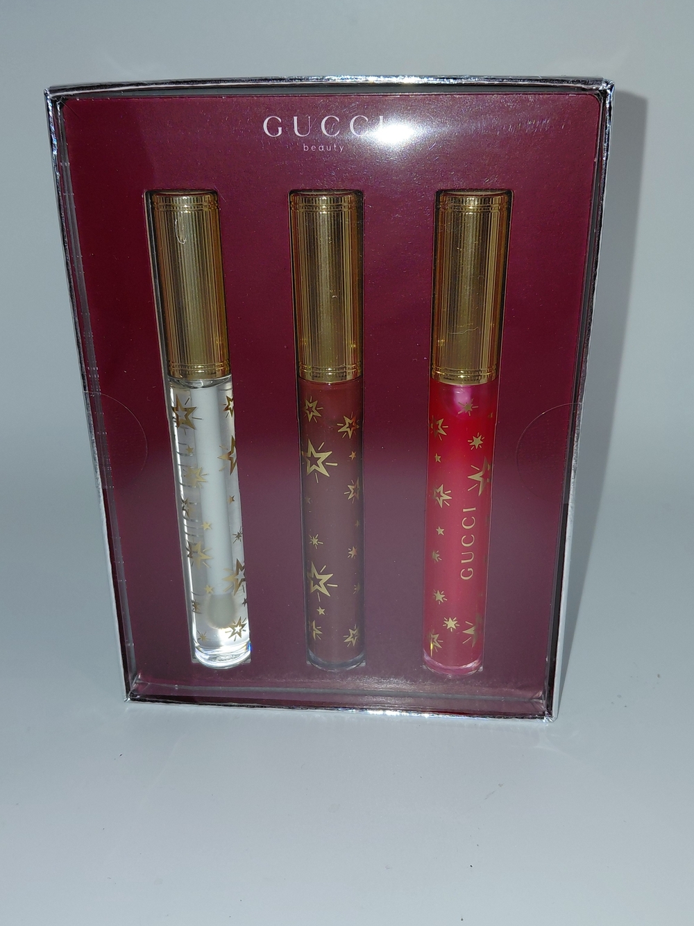 NIB!Gucci Beauty High Gloss A Levres Trio! #117, #118 & 414